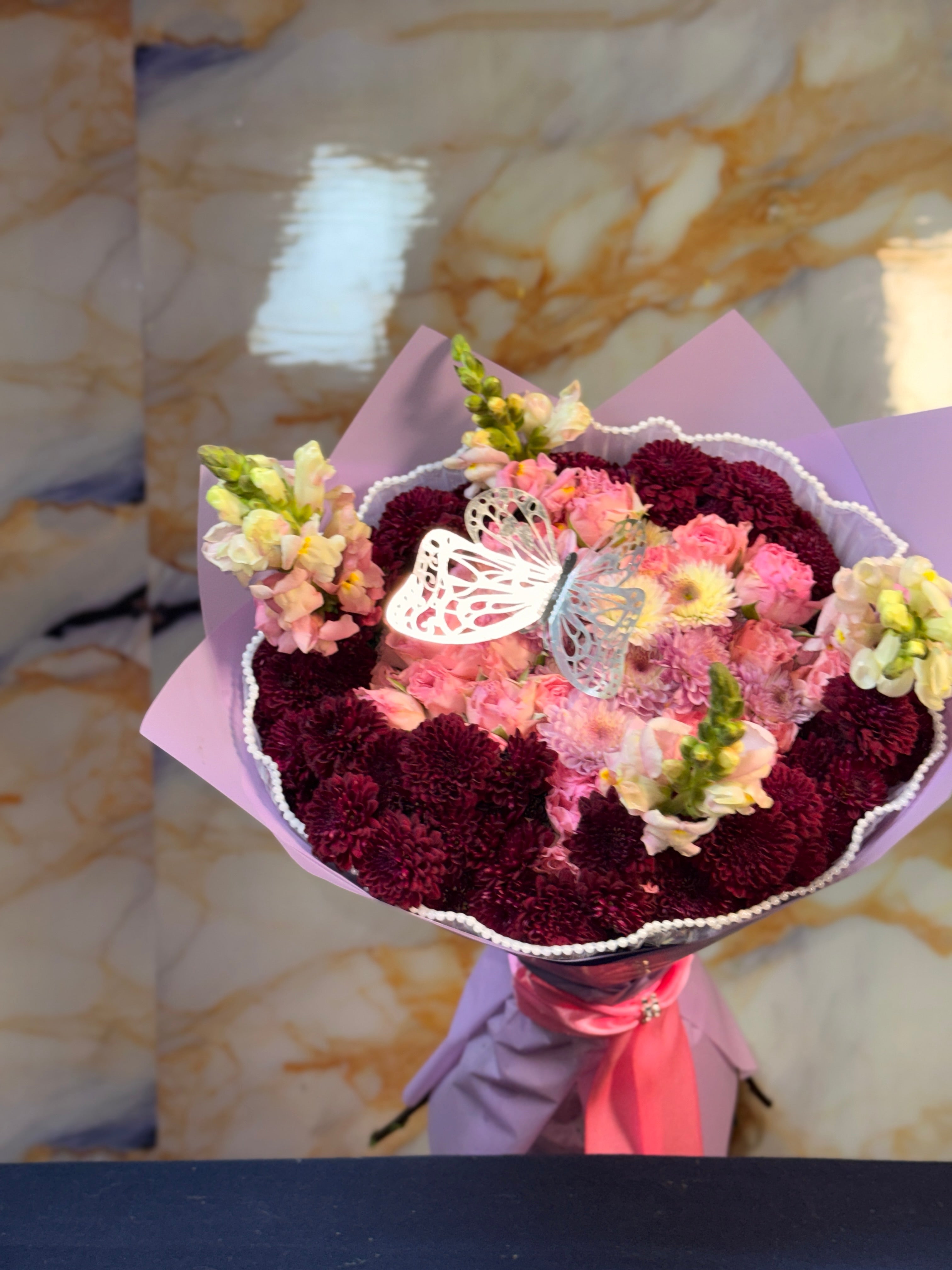 Ramo de Flores Purple Garden Bouquet